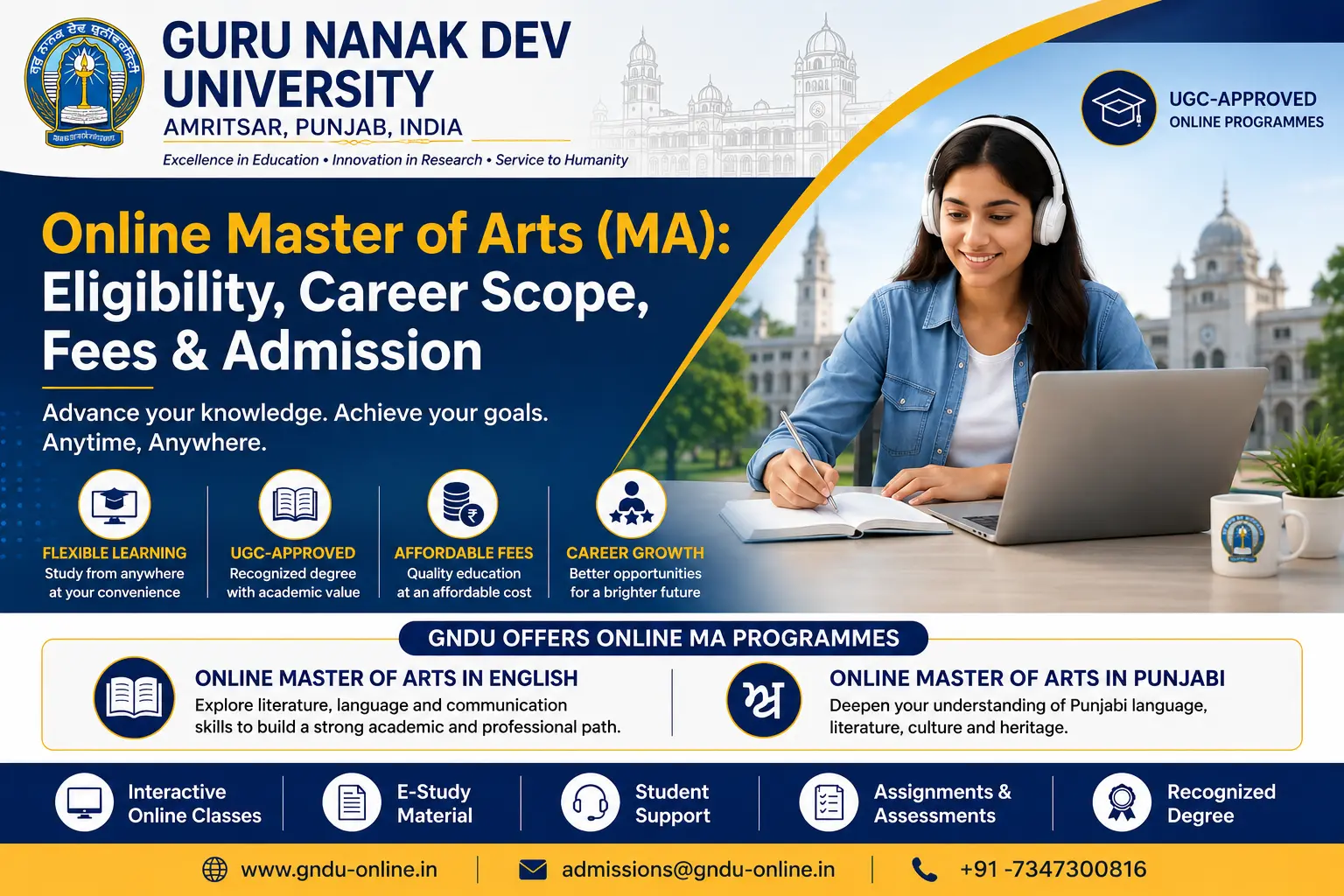 Online Master of Arts (MA): Eligibility, Career Scope, Fees & Admission